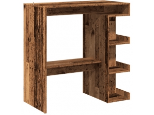 Barový stôl s úložným stojanom Old Wood